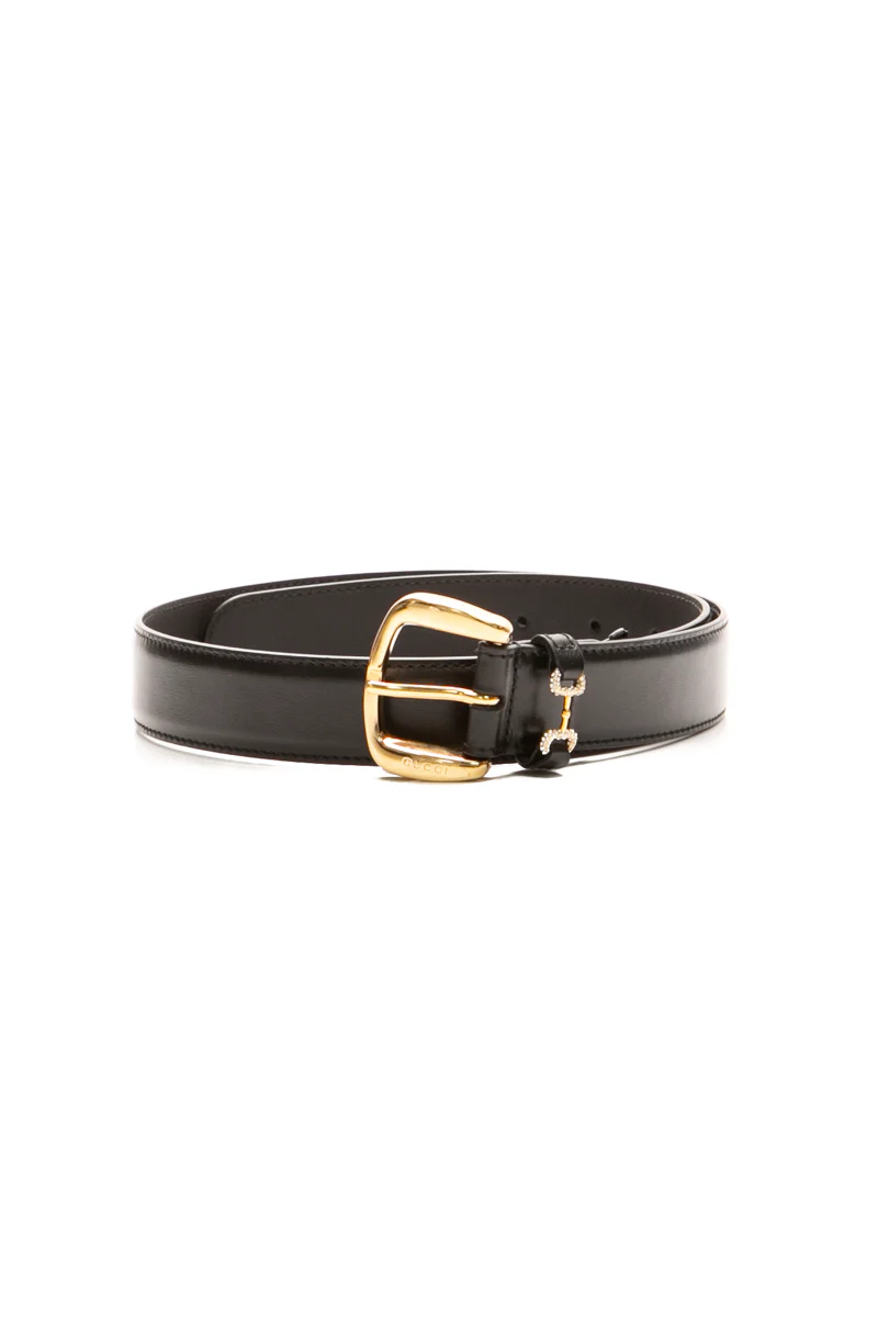 Crystal Horsebit Belt - Size 30
