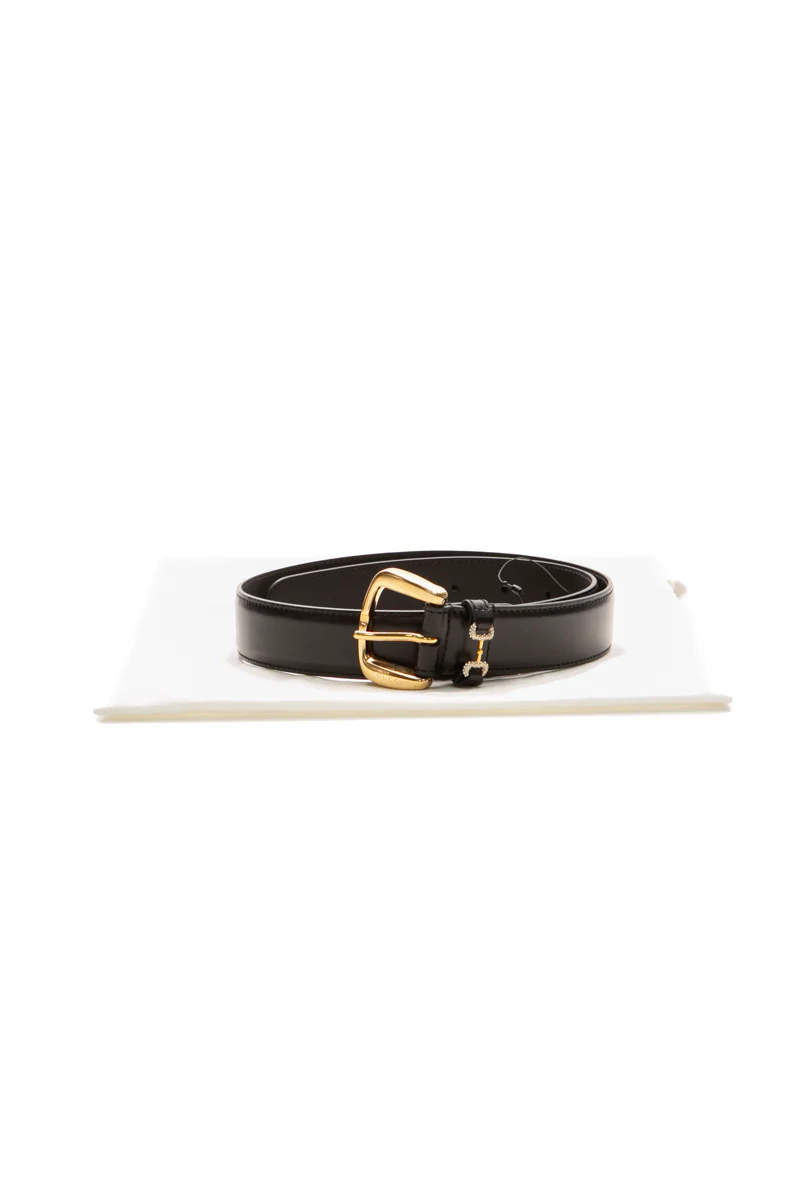 Crystal Horsebit Belt - Size 30 - Image 8