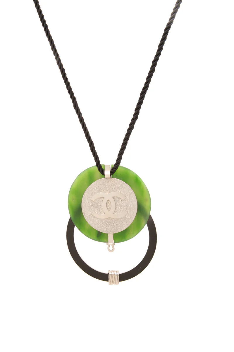 Double Pendant Rope Necklace - Image 3