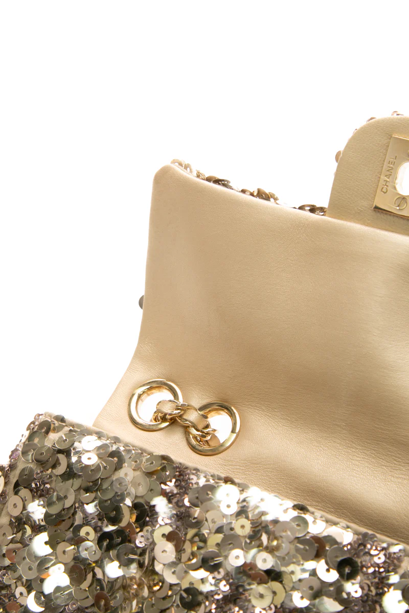 Sequin Mini Rectangular Flap Bag - Image 6