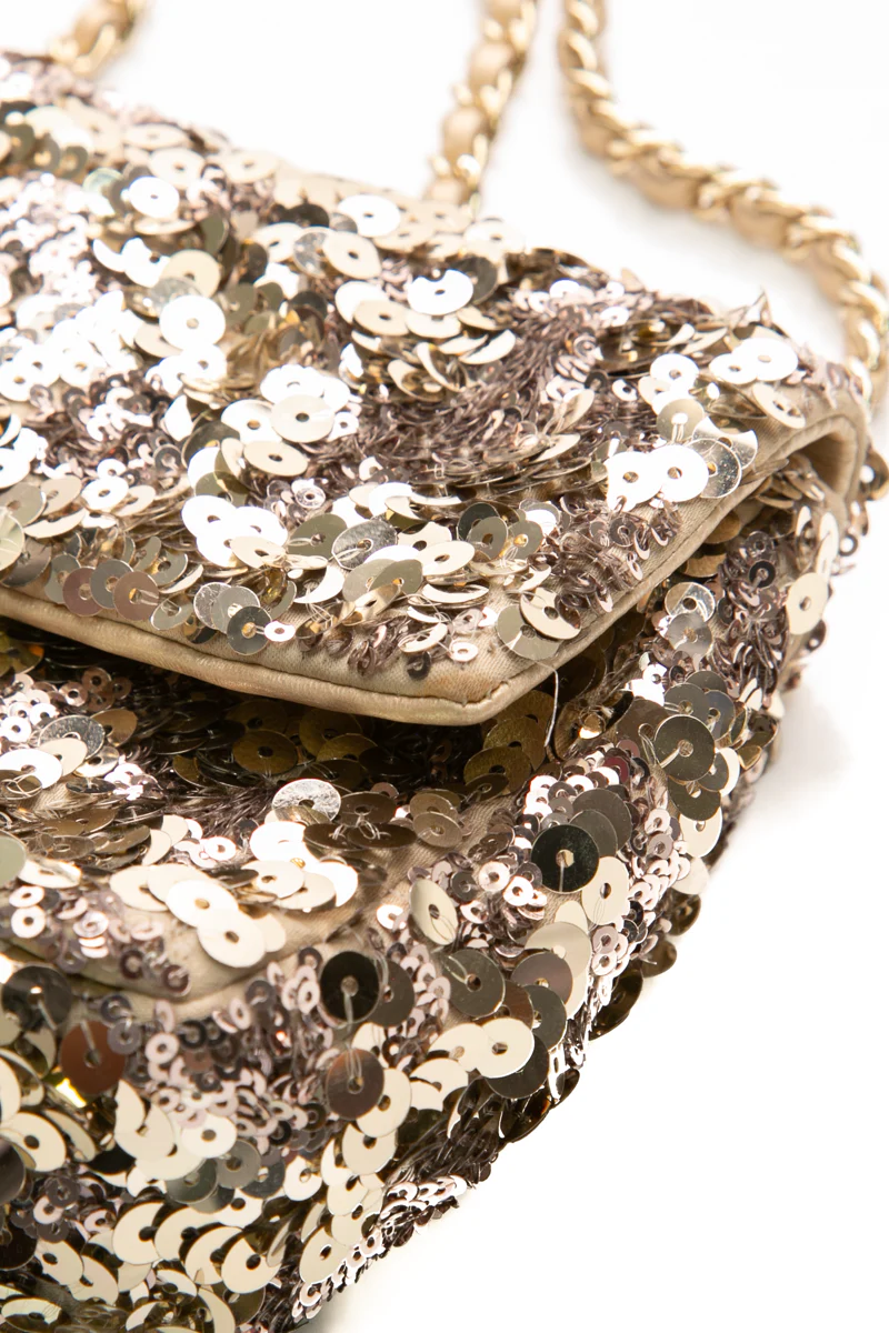 Sequin Mini Rectangular Flap Bag - Image 8