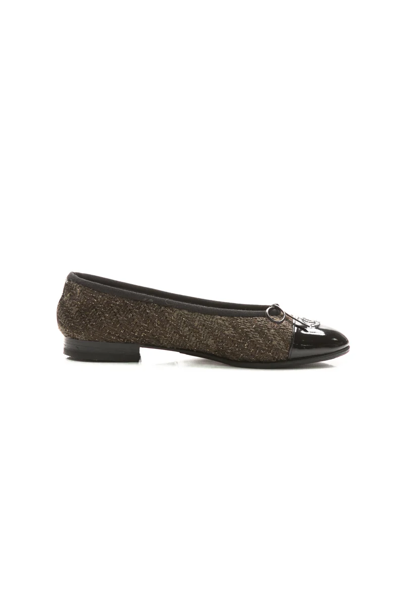 Tweed Ballet Flats - Size 38.5 - Image 3