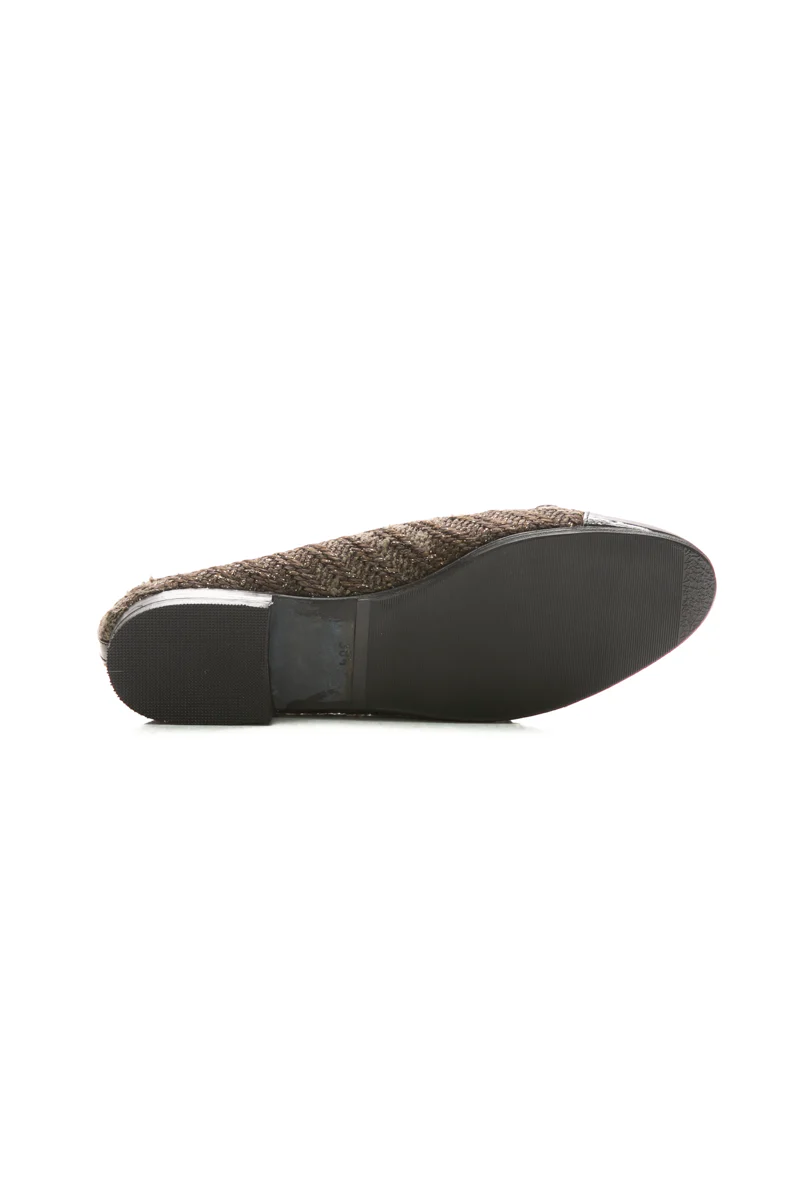 Tweed Ballet Flats - Size 38.5 - Image 4