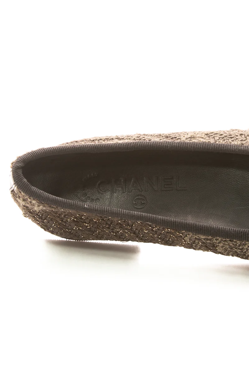 Tweed Ballet Flats - Size 38.5 - Image 6