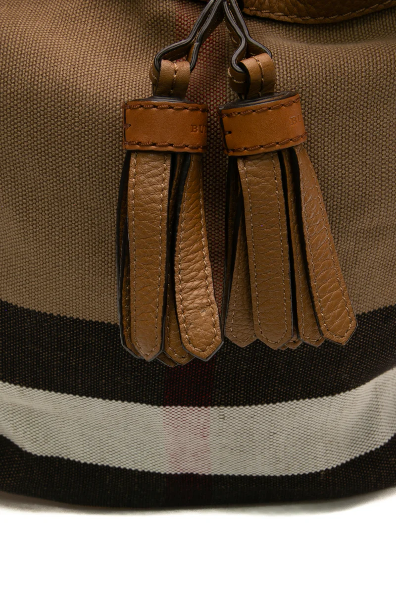 Ashby Check Bucket Bag - Image 7