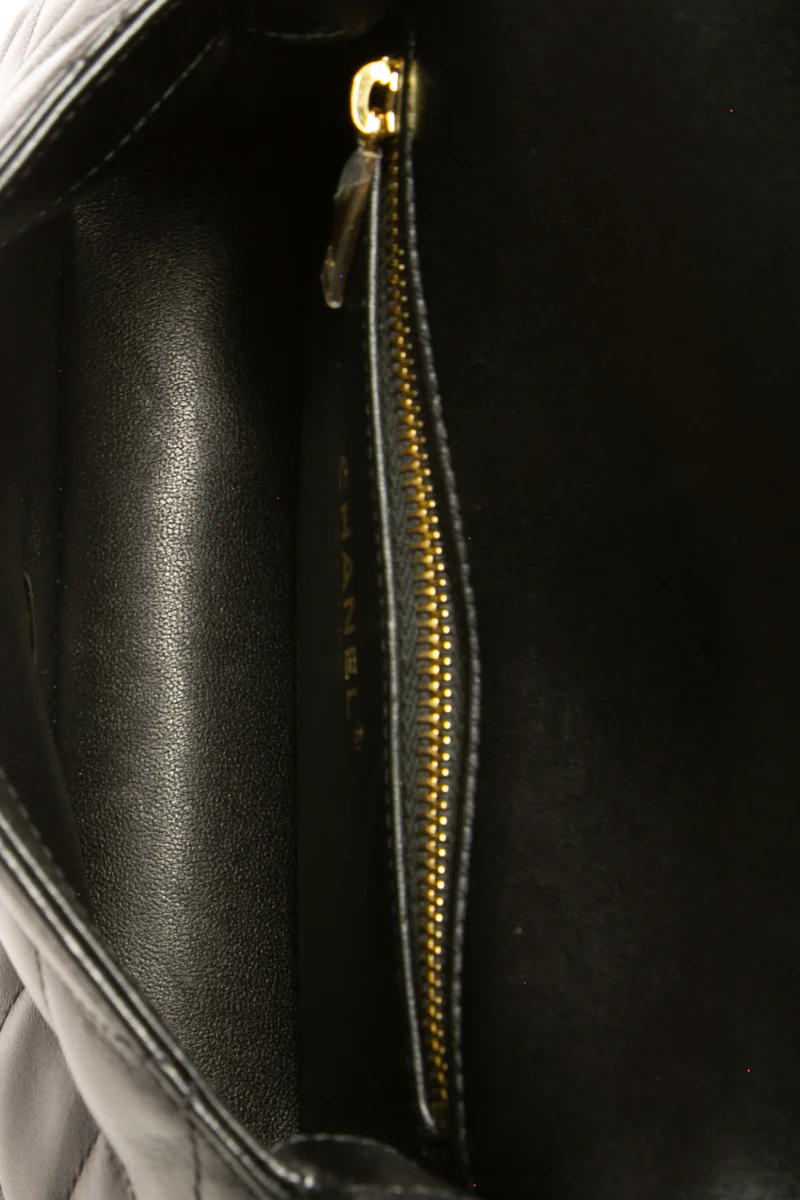 Mini Flap Bag with Top Handle - Image 10