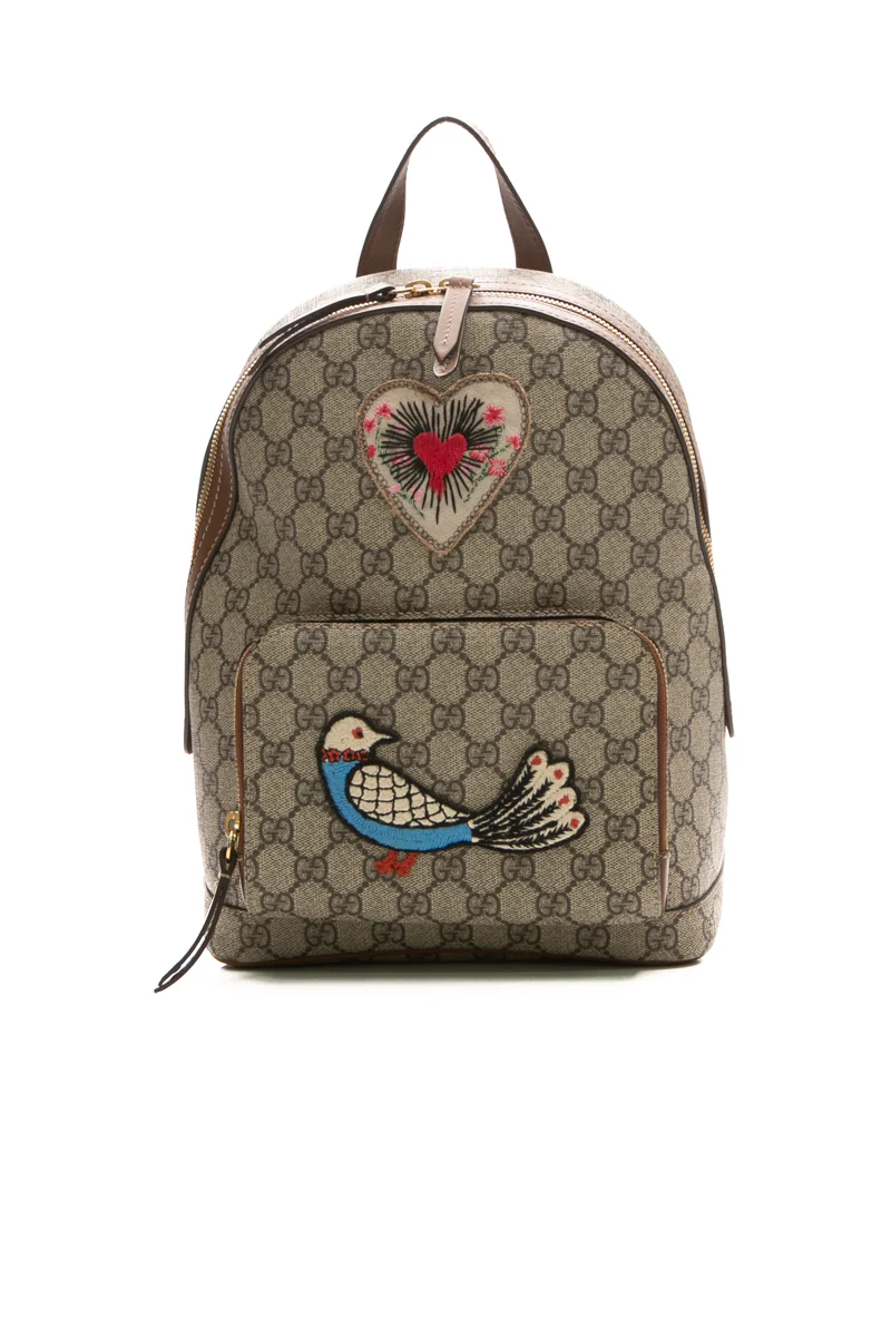 Embroidered Zip Backpack