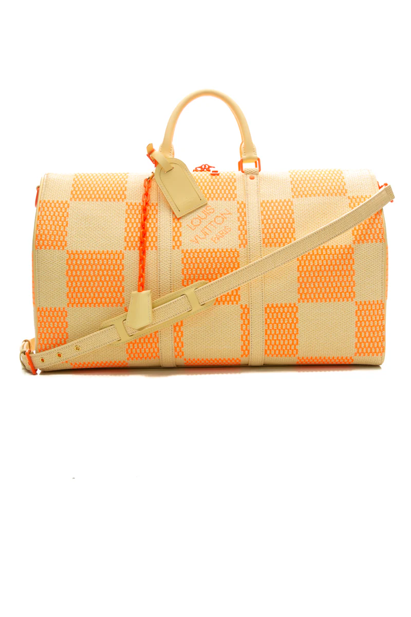 Raffia Keepall 50 Bandouliere Bag
