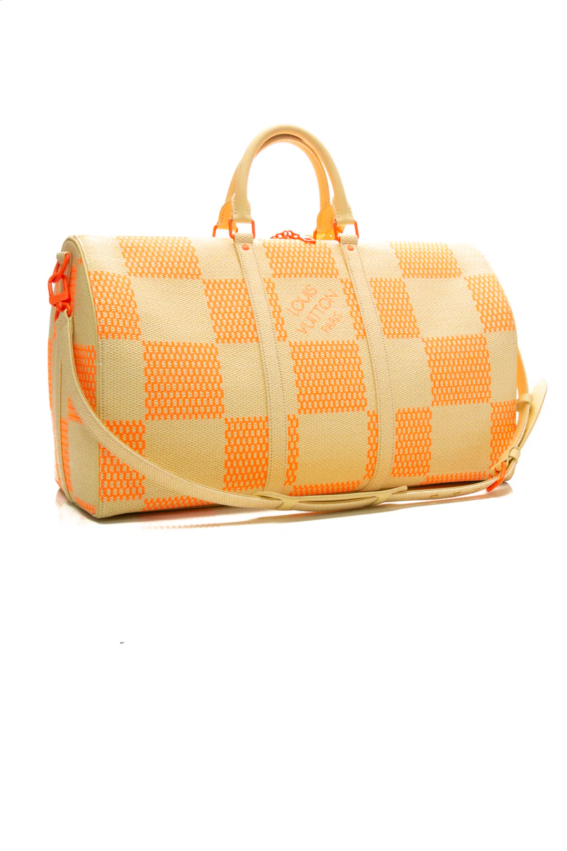 Raffia Keepall 50 Bandouliere Bag - Image 3