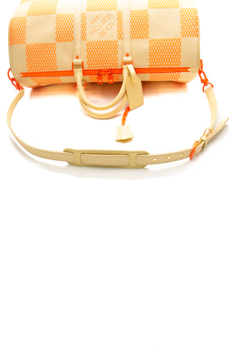 Raffia Keepall 50 Bandouliere Bag - Image 5