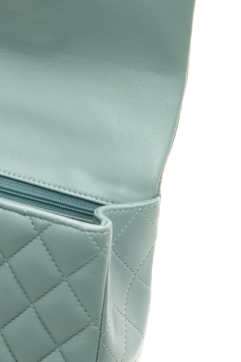 Classic Mini Rectangular Top Handle Flap Bag - Image 6