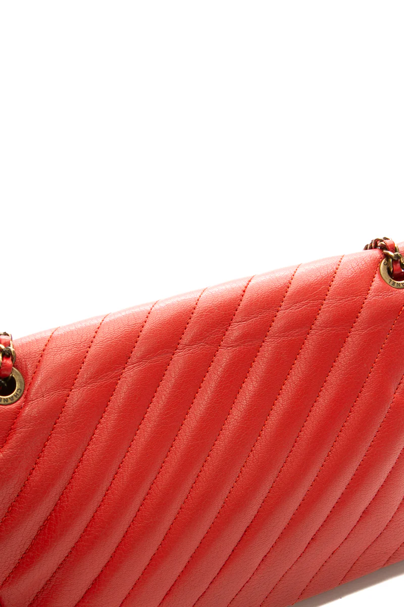 Diagonal Quilted Flap Bag - Image 6