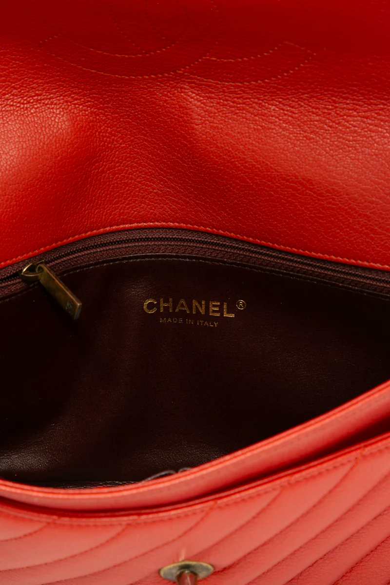 Diagonal Quilted Flap Bag - Image 9