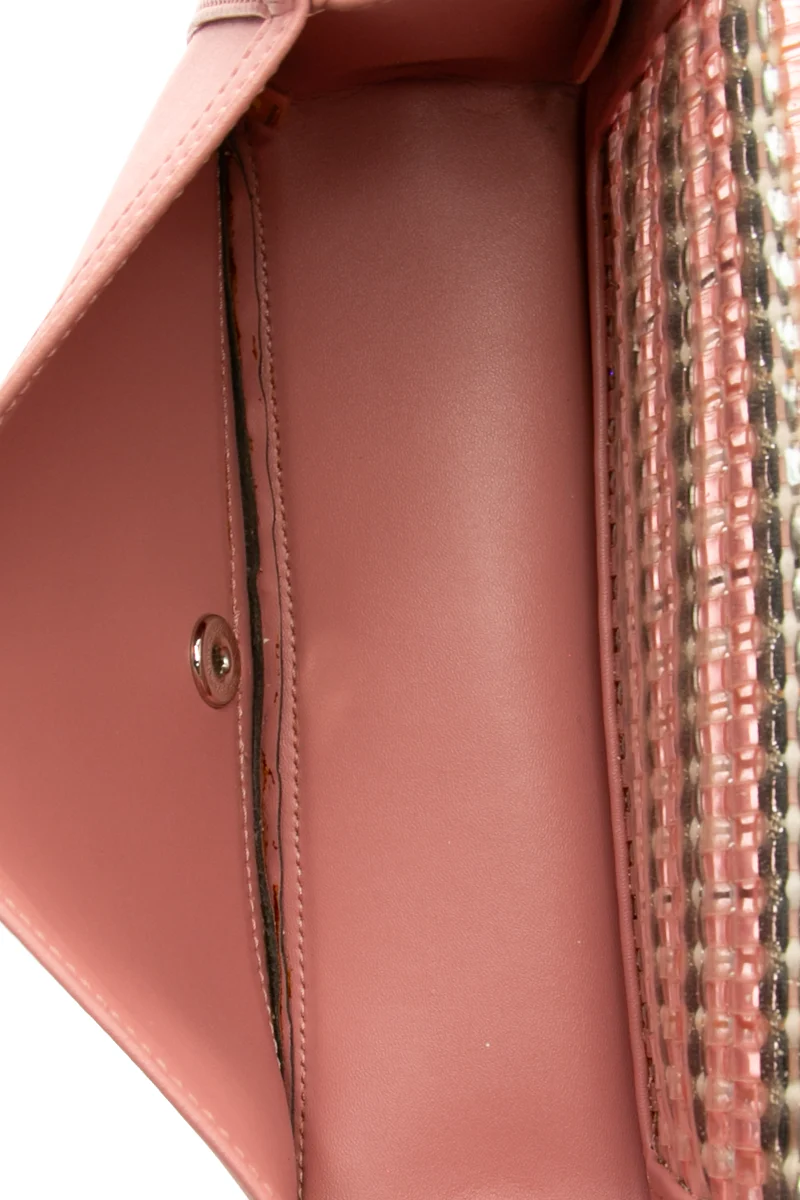 Woven PVC Medium Boy Bag - Image 7