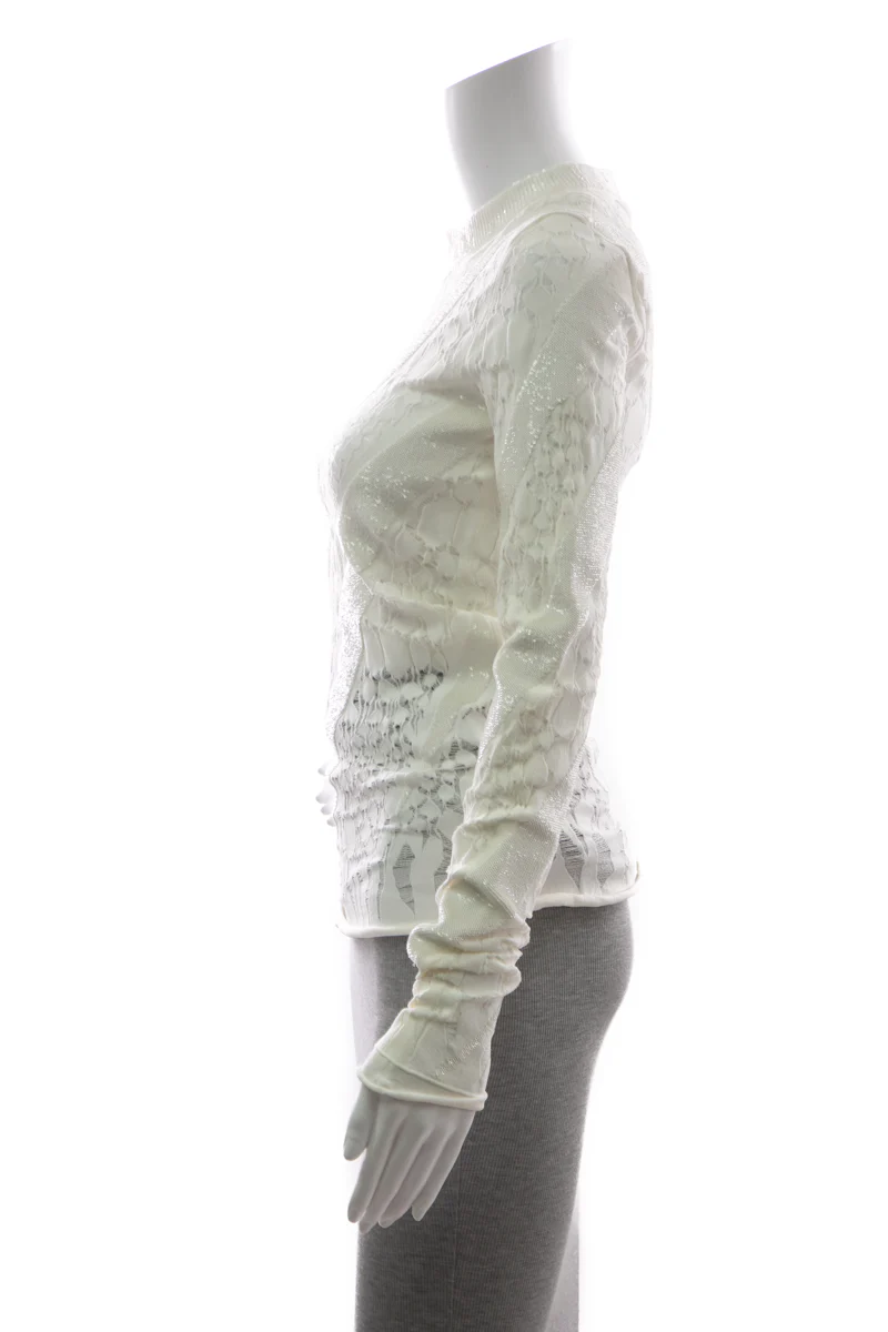 Texture Sequin Long Sleeve Top - Size Medium - Image 2