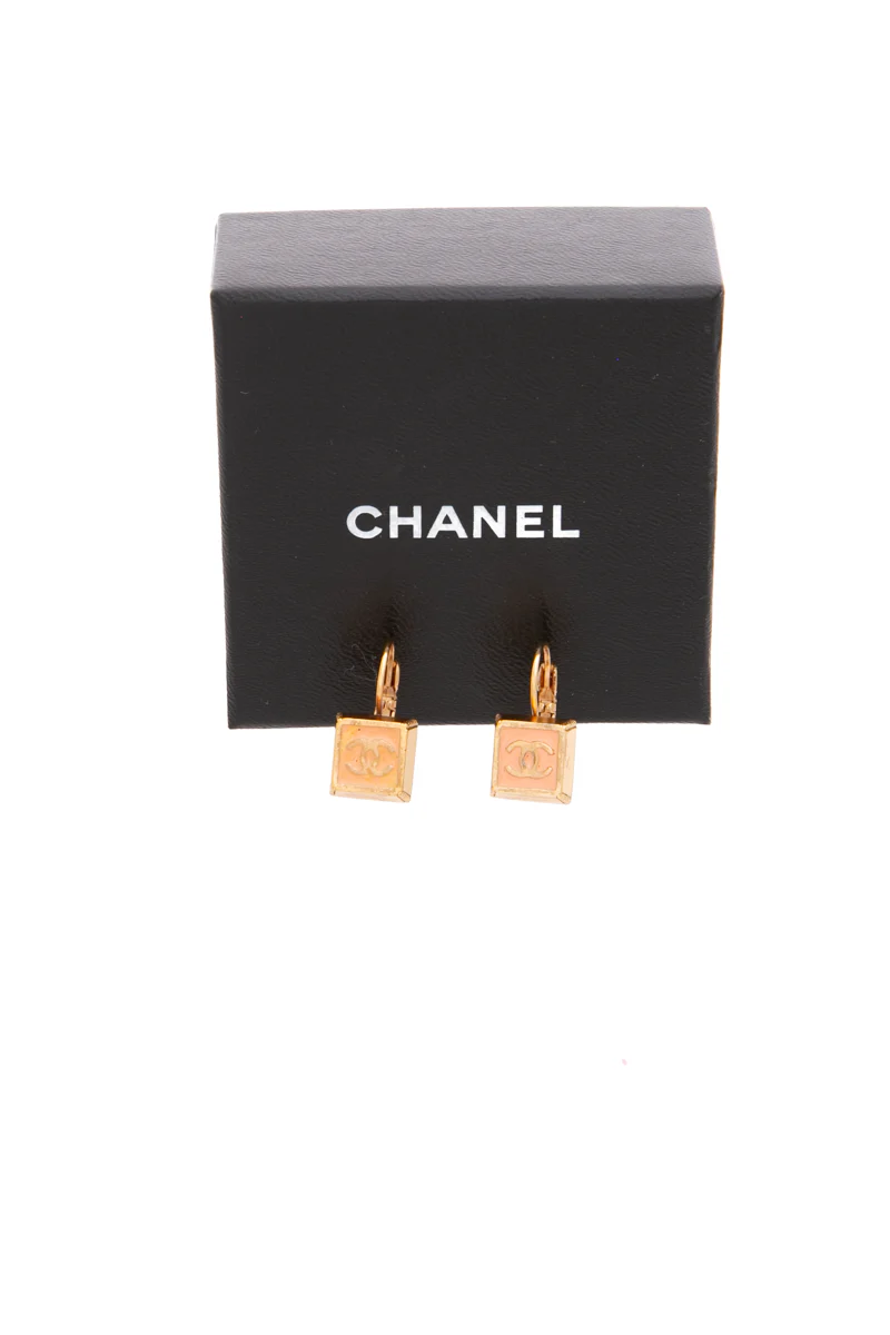 CC Square Drop Earrings - Image 4