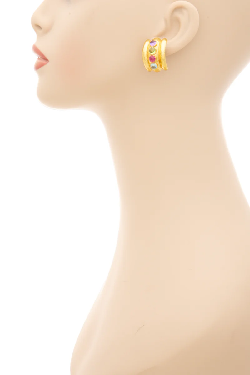 Tutti Frutti Wide Hoop Earrings - Image 3