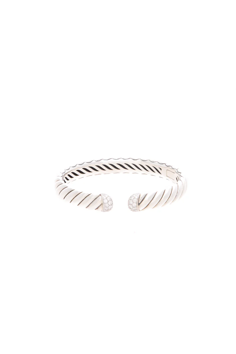 Sculpted Cable Cuff Bracelet 10mm