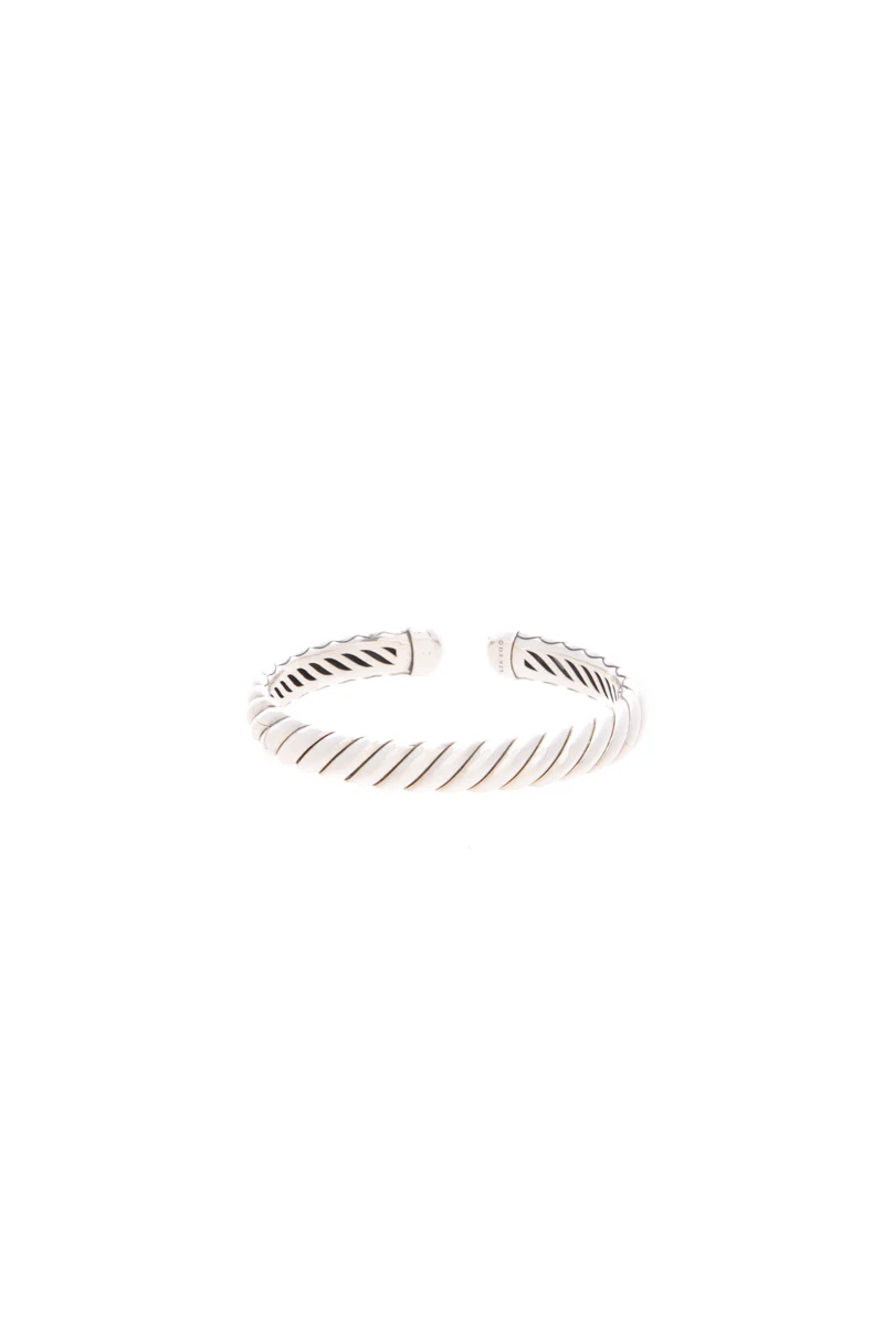Sculpted Cable Cuff Bracelet 10mm - Image 3