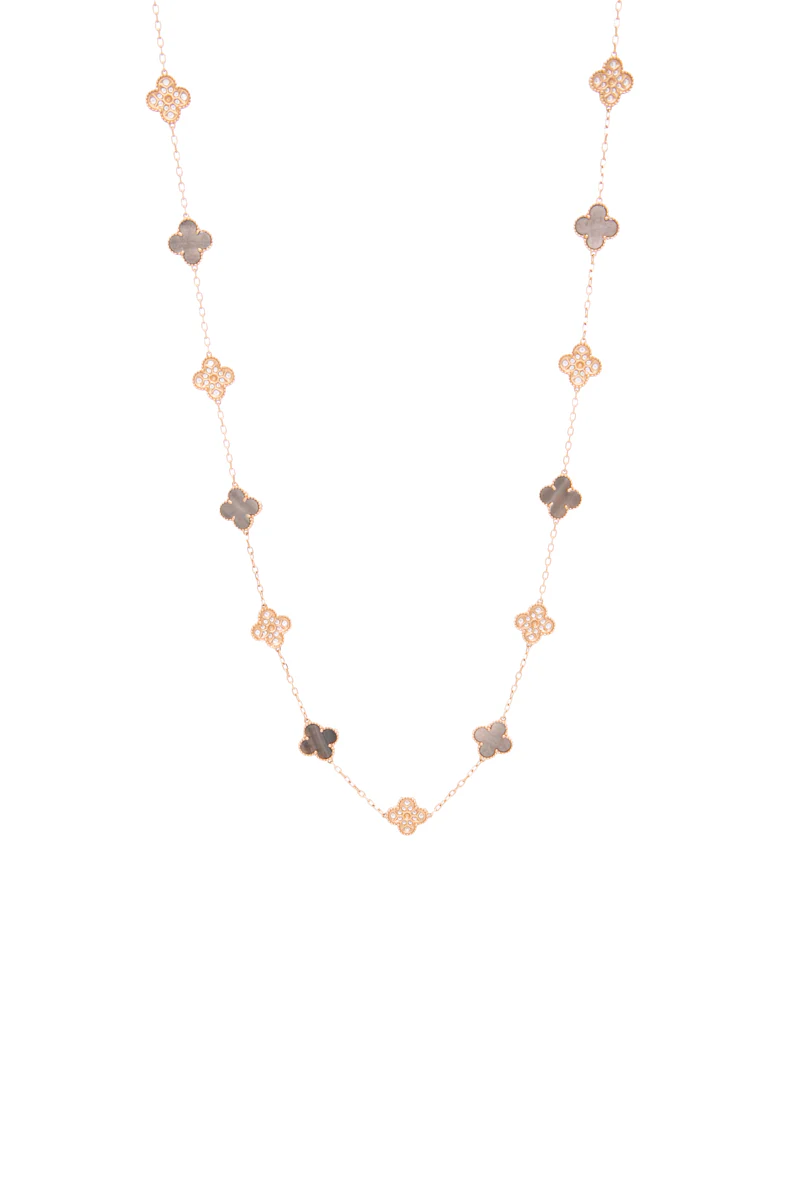 Vintage Alhambra Long Necklace 20 Motifs - Image 3