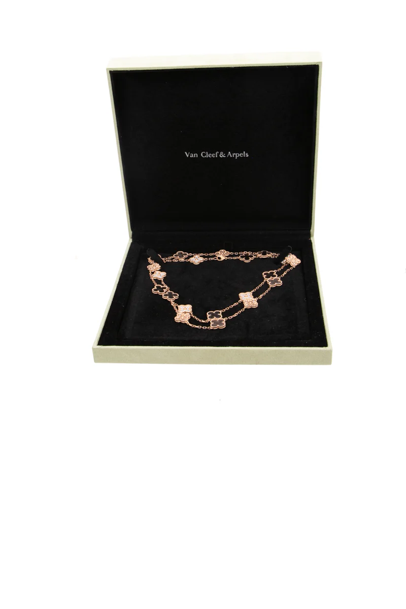 Vintage Alhambra Long Necklace 20 Motifs - Image 5