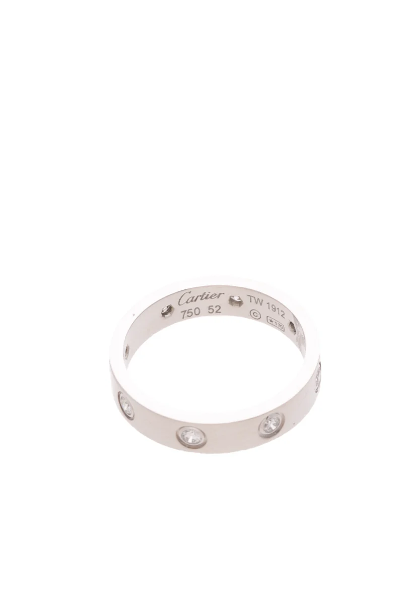 Small Model 8 Diamond Love Ring - Size 6 - Image 4