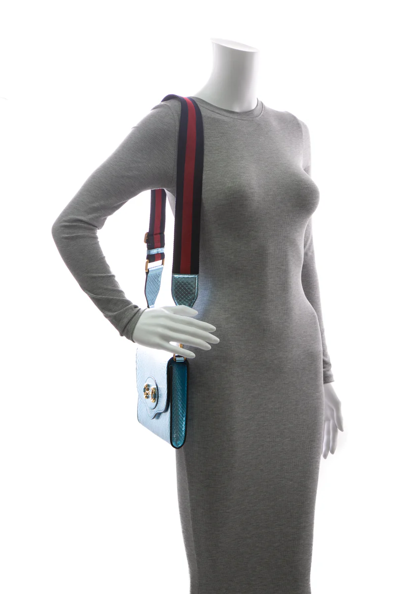 Snakeskin Horsebit 1955 Bag - Image 2