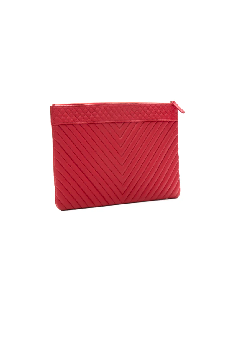 Large Chevron CC O-Case Zip Pouch - Image 3