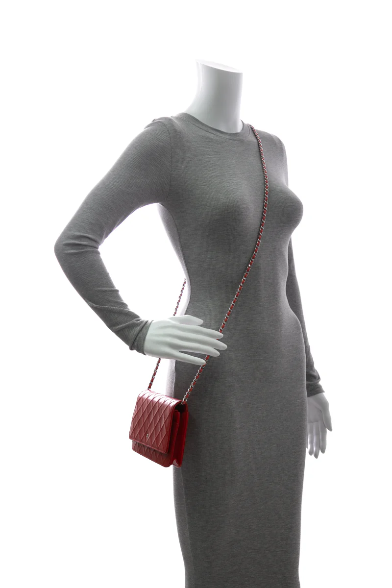 Diamond Stitch Wallet on Chain - Image 2