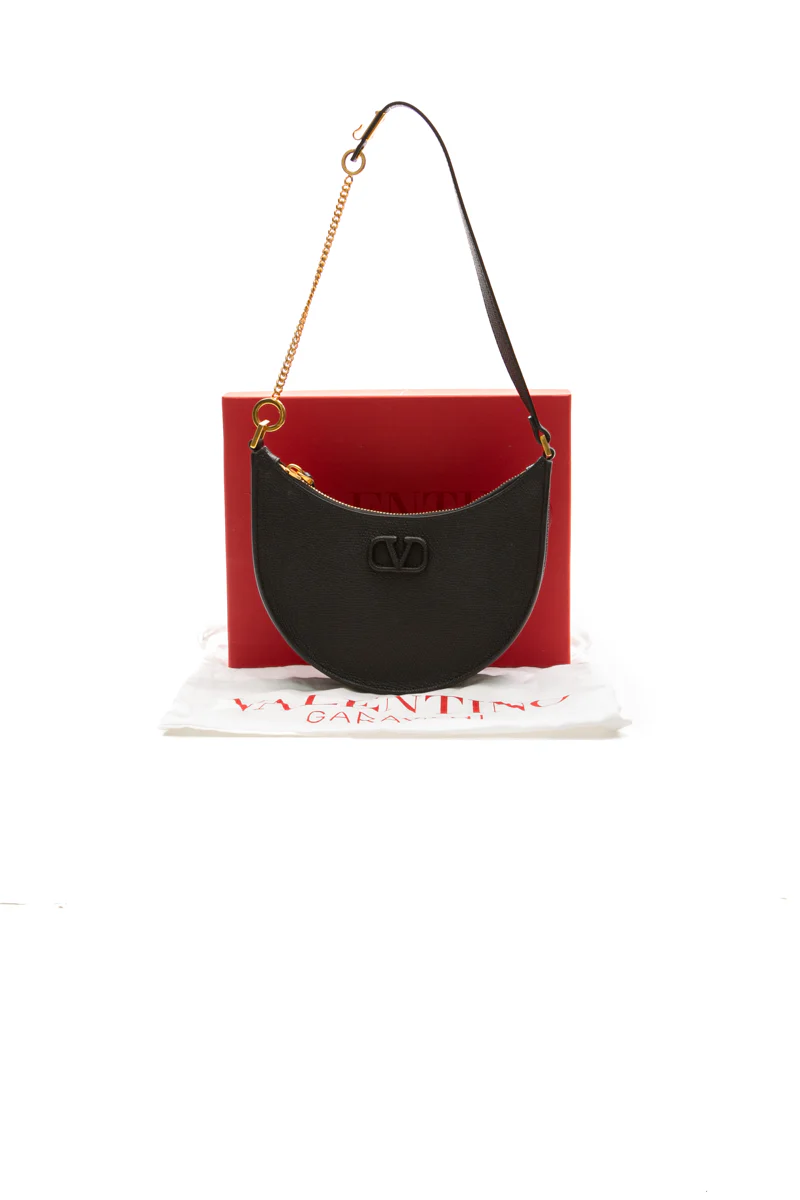 Mini VLogo Signature Hobo Bag - Image 8