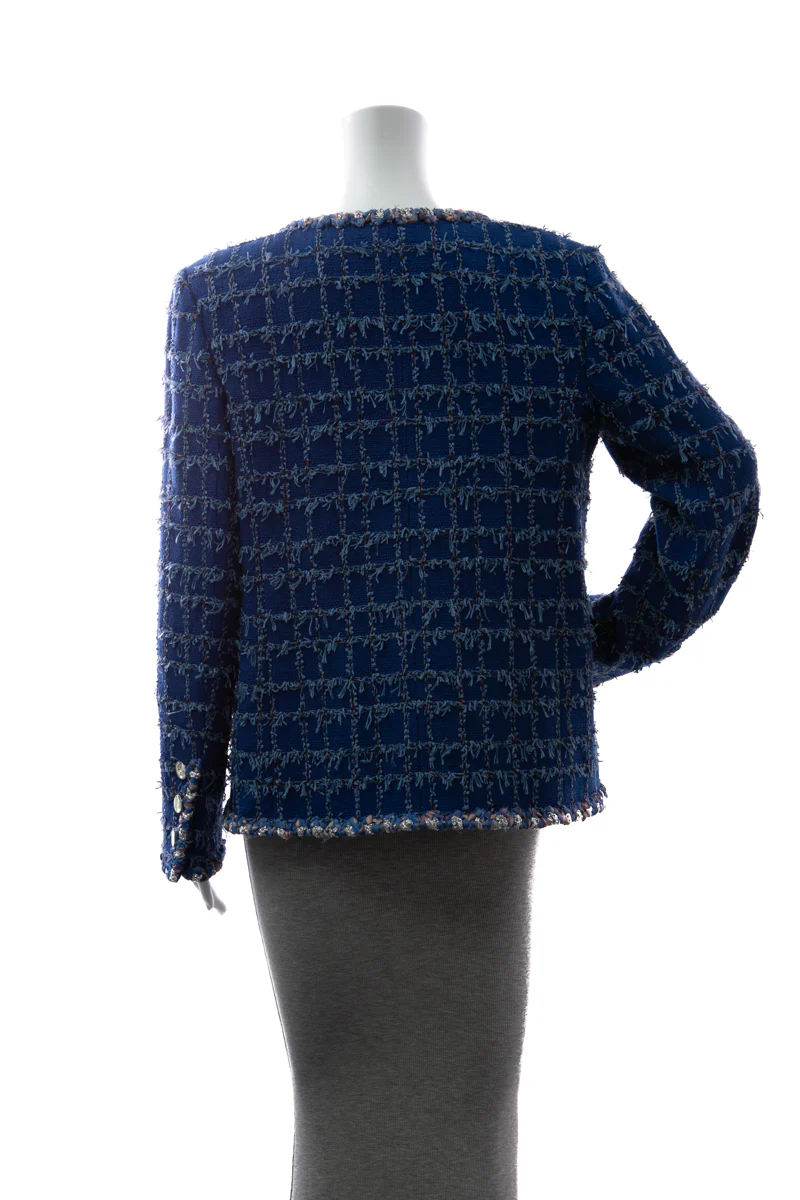 Tweed Sequin Blazer - Size 40 - Image 3