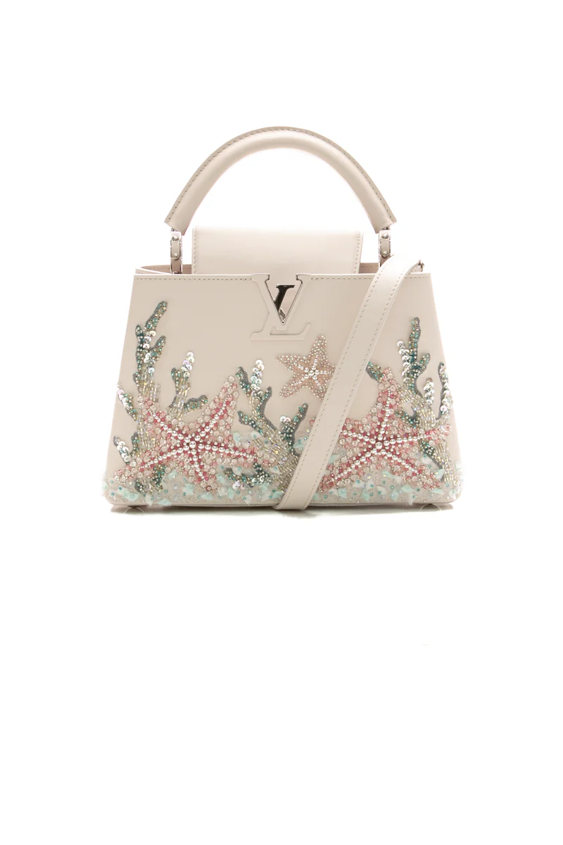 Undersea Beaded Capucines BB Bag