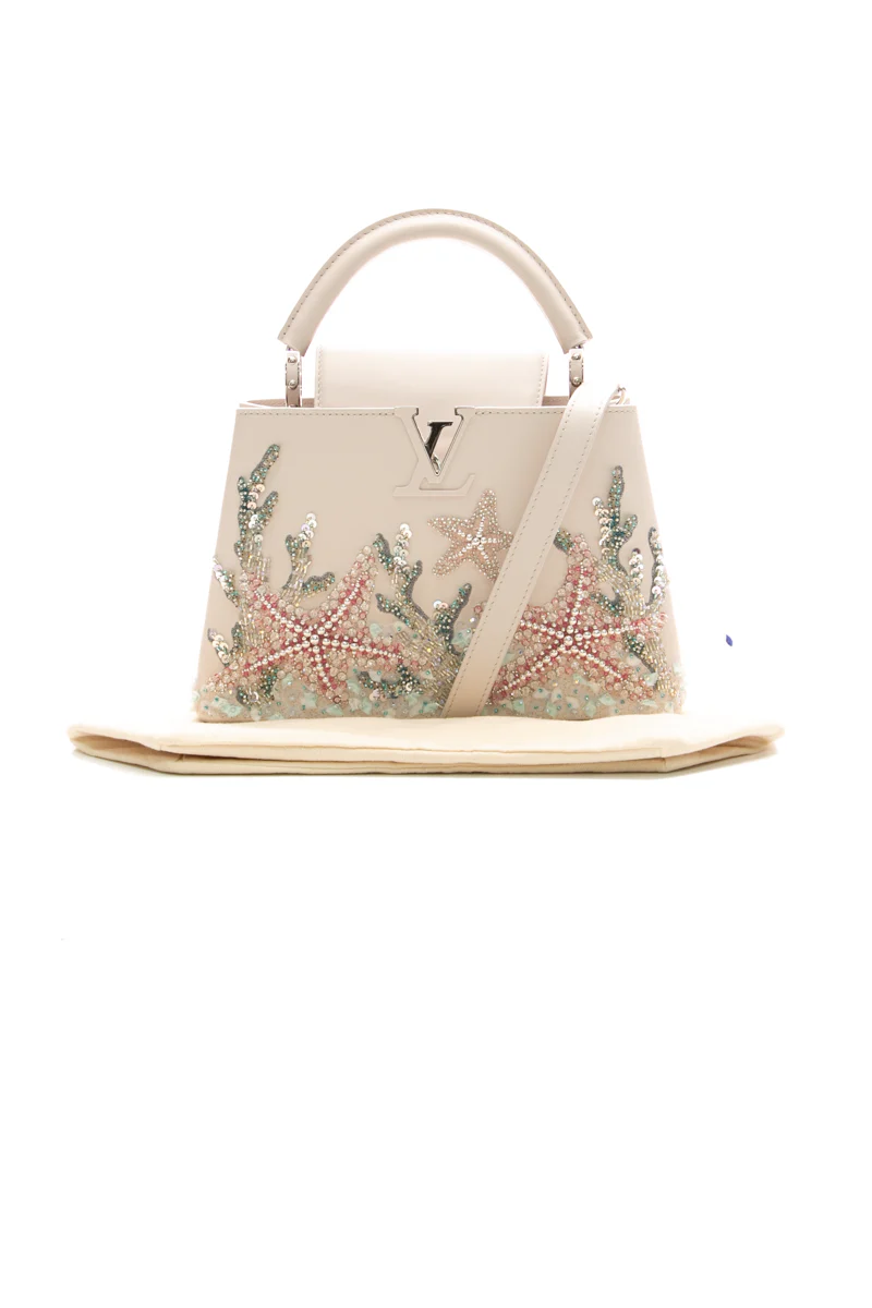 Undersea Beaded Capucines BB Bag - Image 12