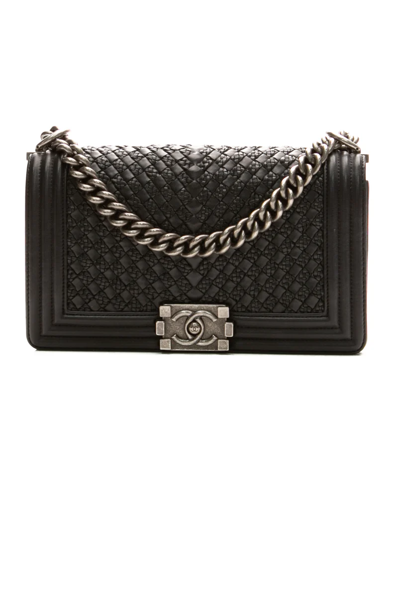 Braided Medium Boy Bag