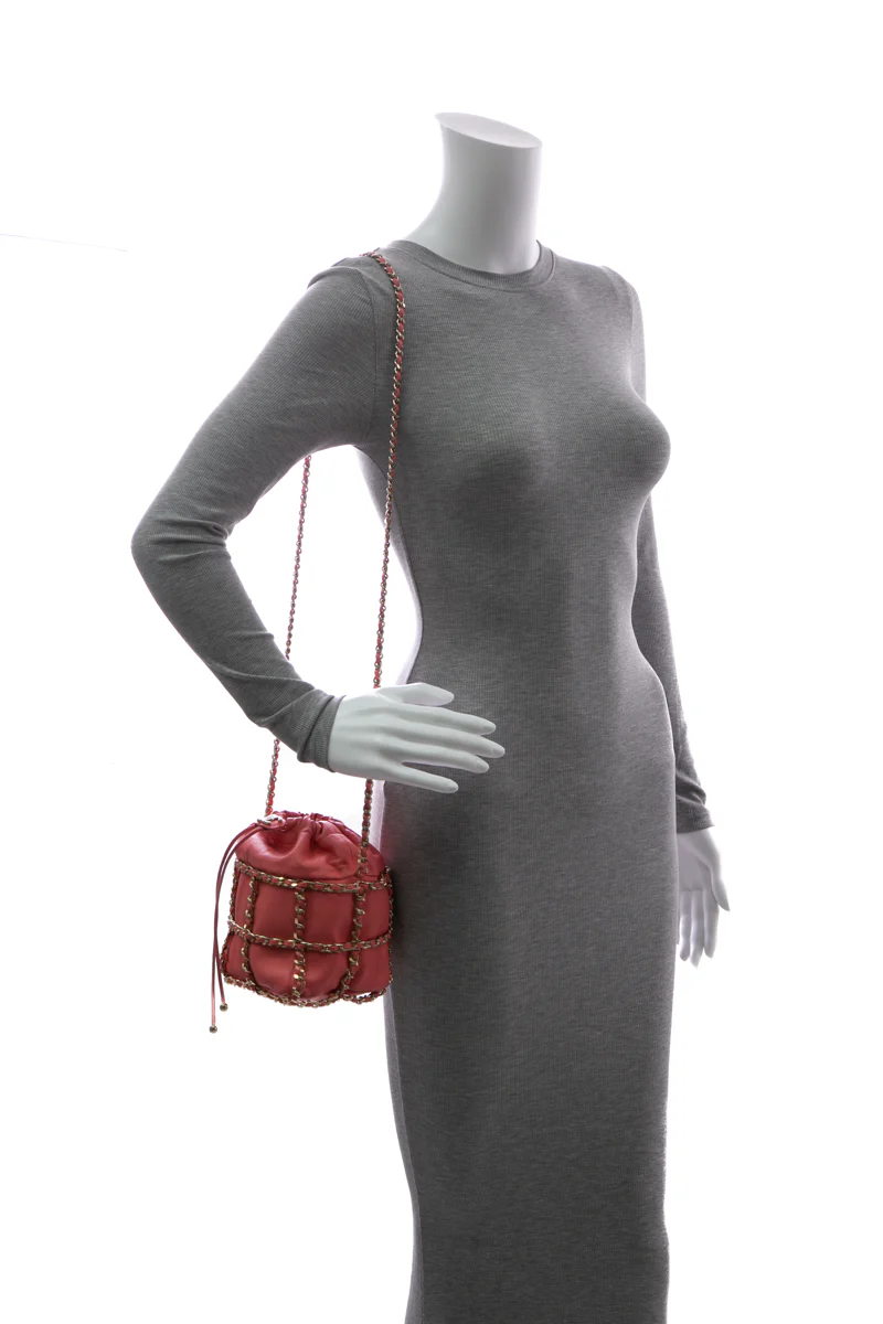 Chain Cage Bucket Bag - Image 8