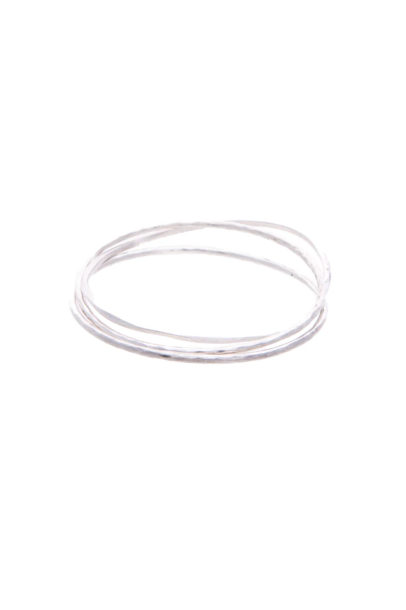 Hammered Bangle Set (3)