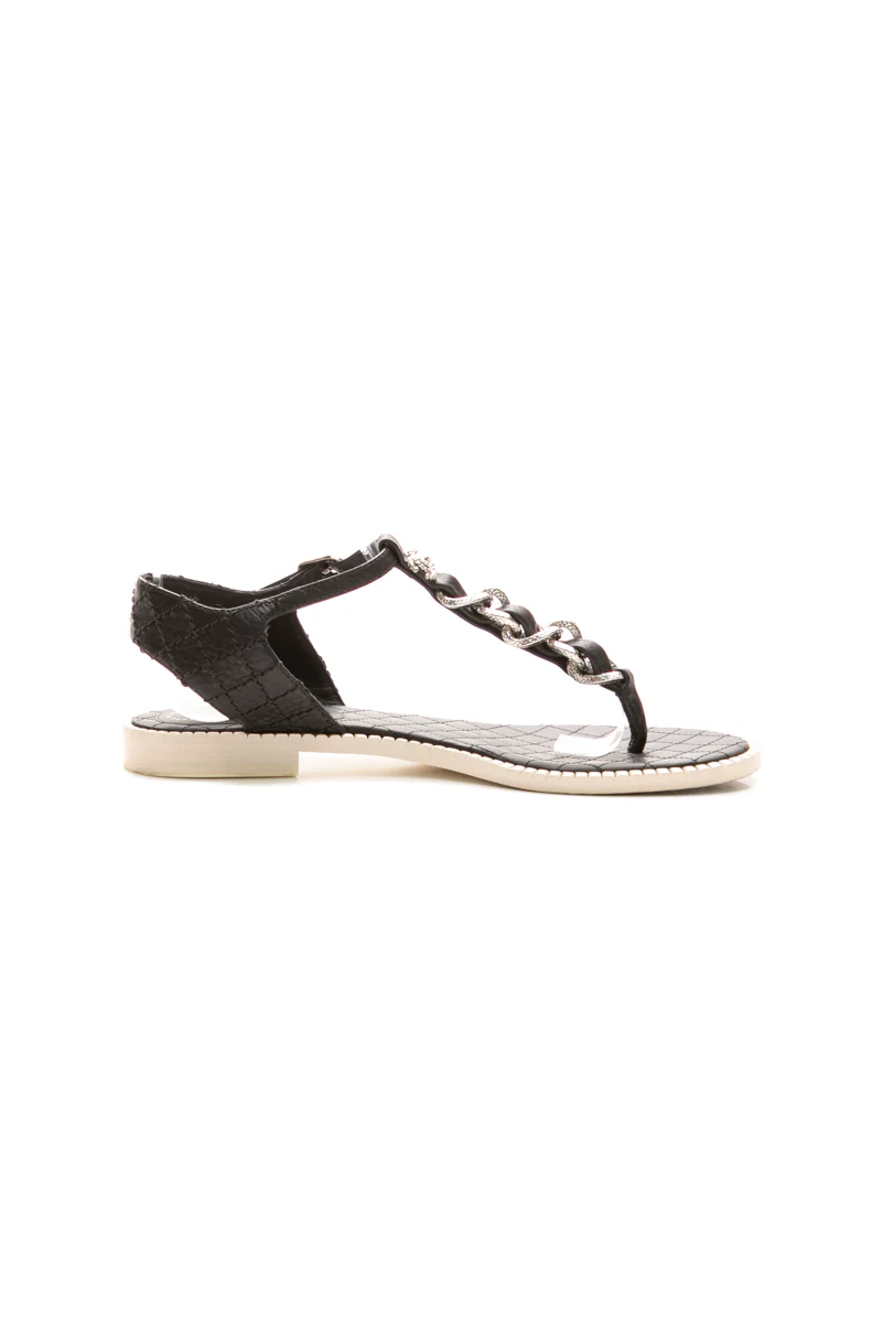 Interlocking CC Thong Sandals - Size 38 - Image 3