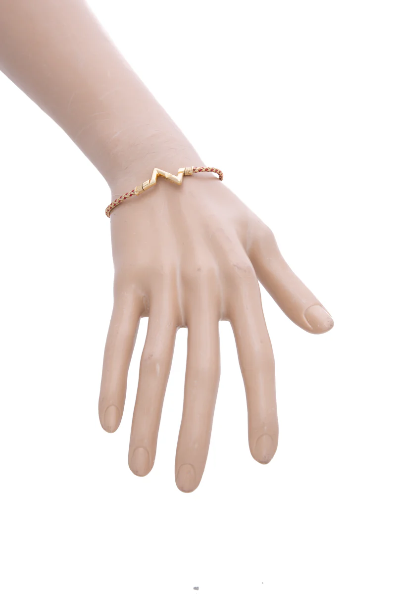 LV Volt Upside Down Play Small Cord Bracelet - Size Medium - Image 3