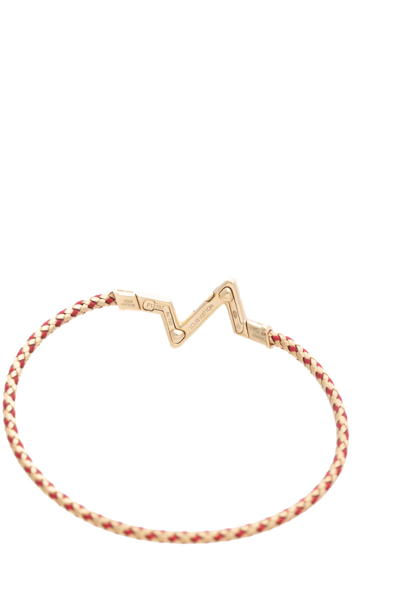 LV Volt Upside Down Play Small Cord Bracelet - Size Medium - Image 5