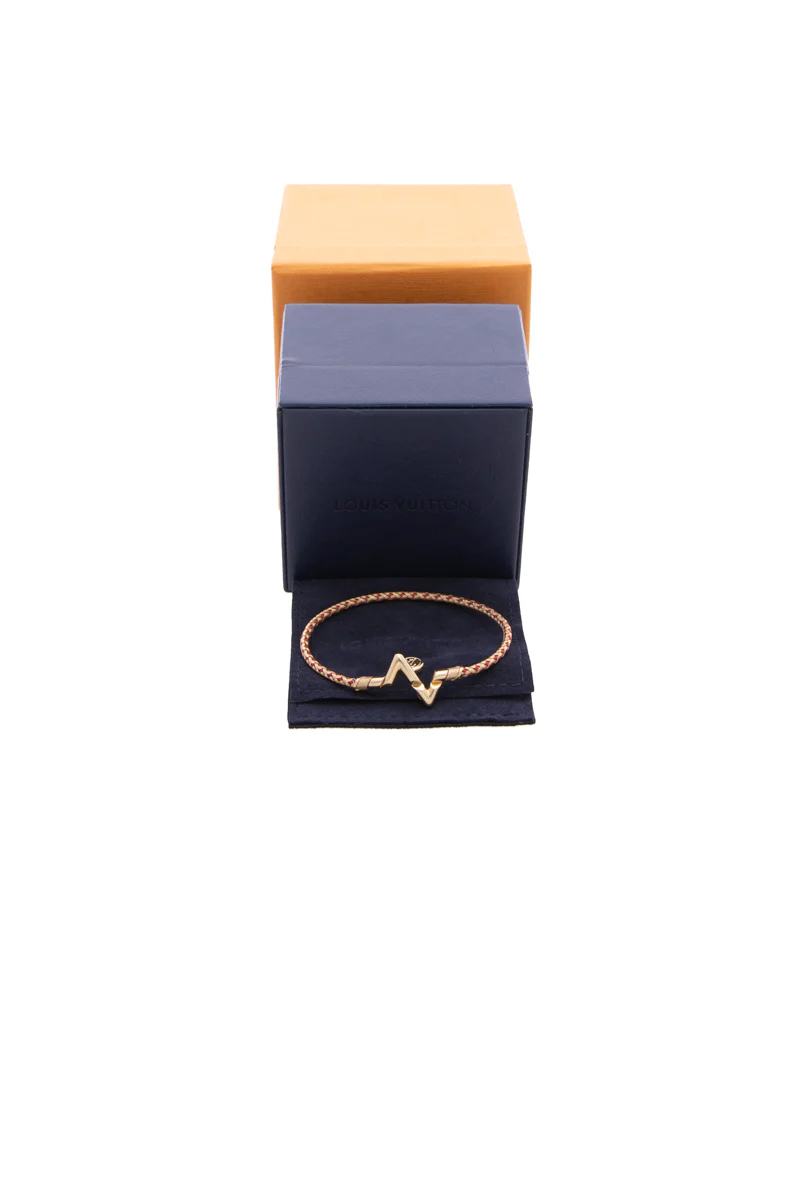 LV Volt Upside Down Play Small Cord Bracelet - Size Medium - Image 6