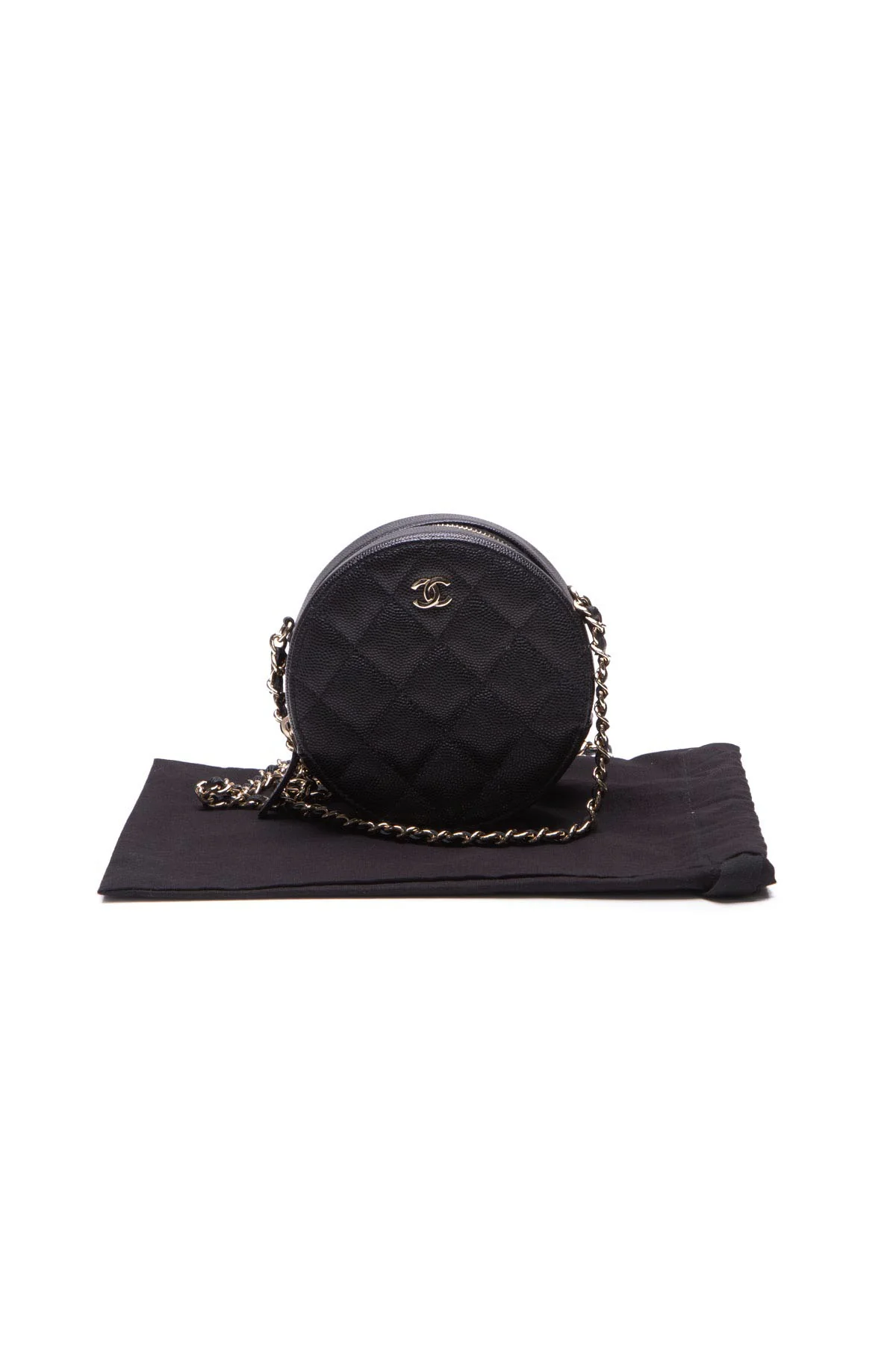 Round Classic Chain Mini Bag - Image 10
