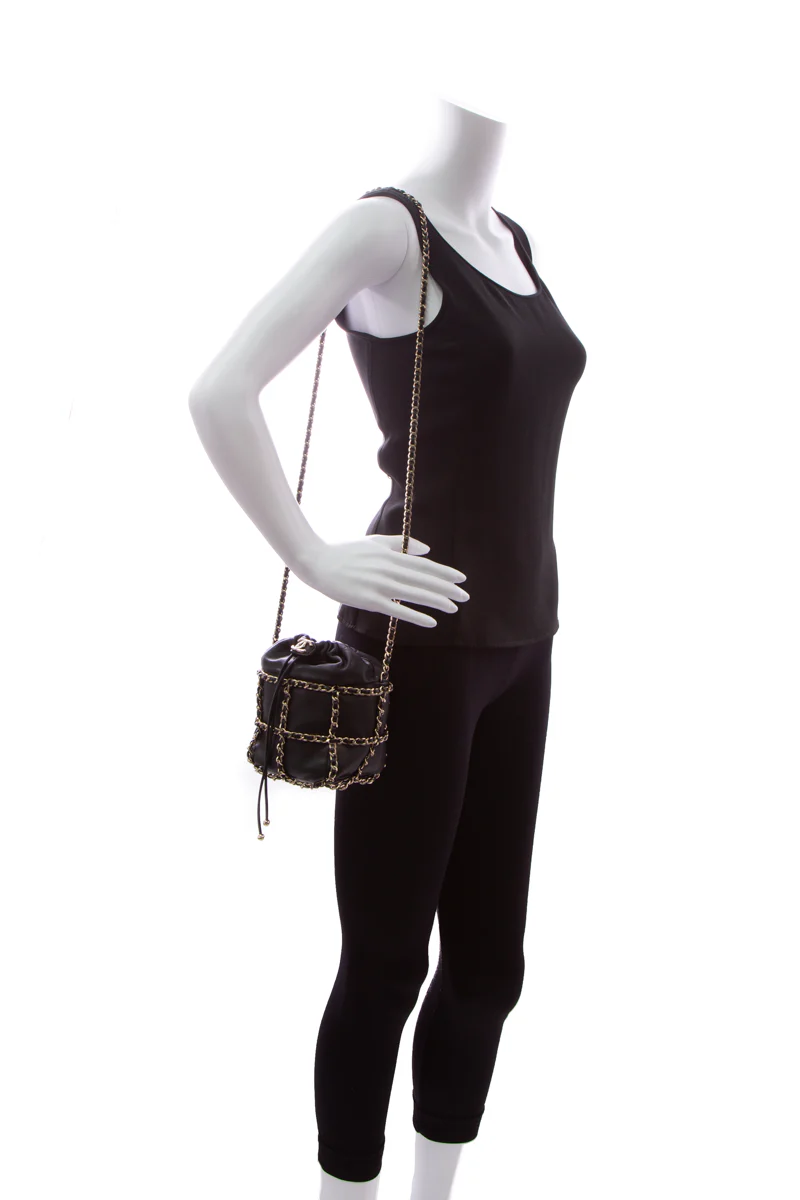 Chain Cage Bucket Bag - Image 3