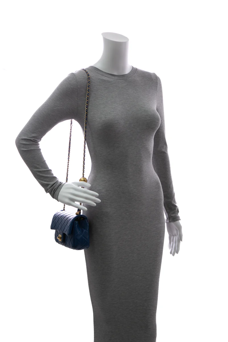 Mini Pearl Crush Rectangular Flap Bag - Image 3
