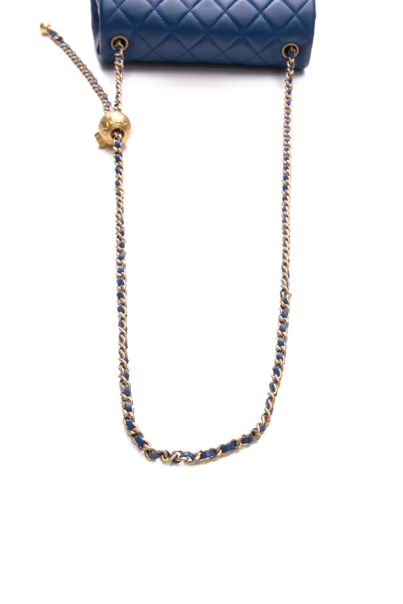 Mini Pearl Crush Rectangular Flap Bag - Image 6