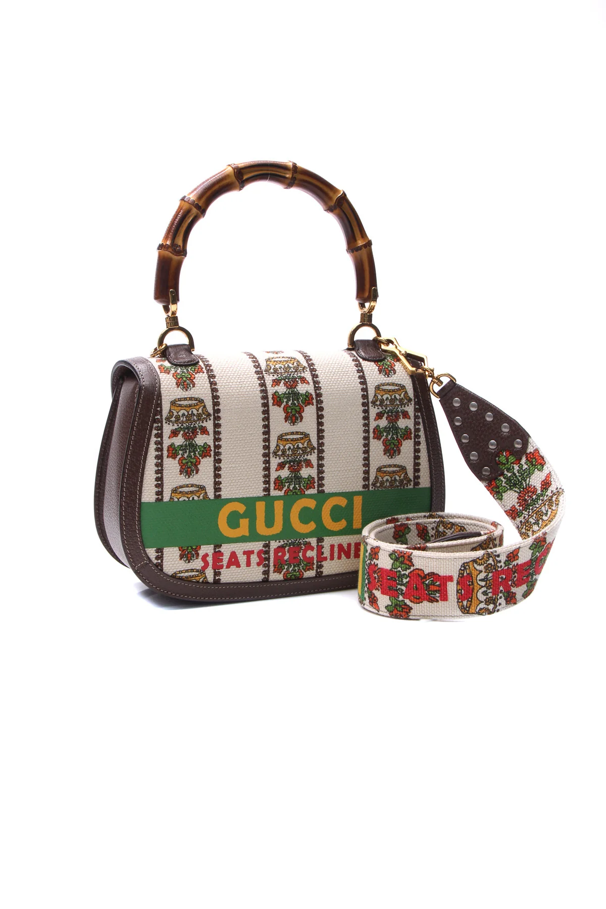 New Convertible Bamboo Handle Bag - Image 4
