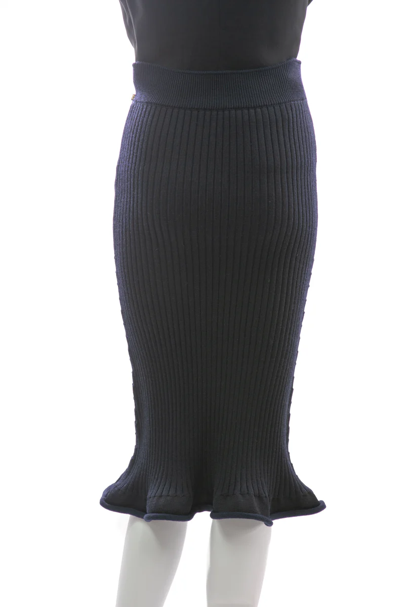 Trumpet Ribbed Skirt - Size Medium - Image 4