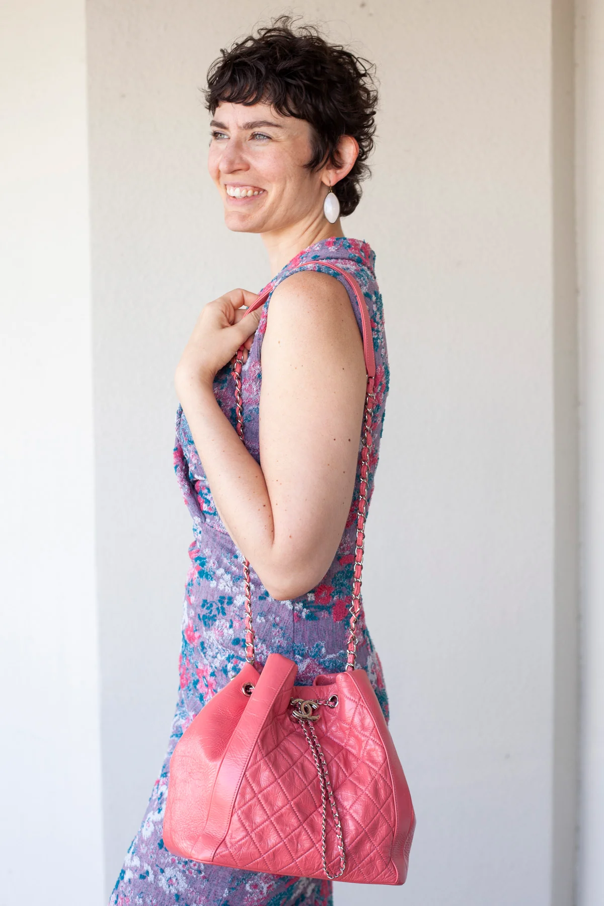 CC Drawstring Bucket Bag - Image 2
