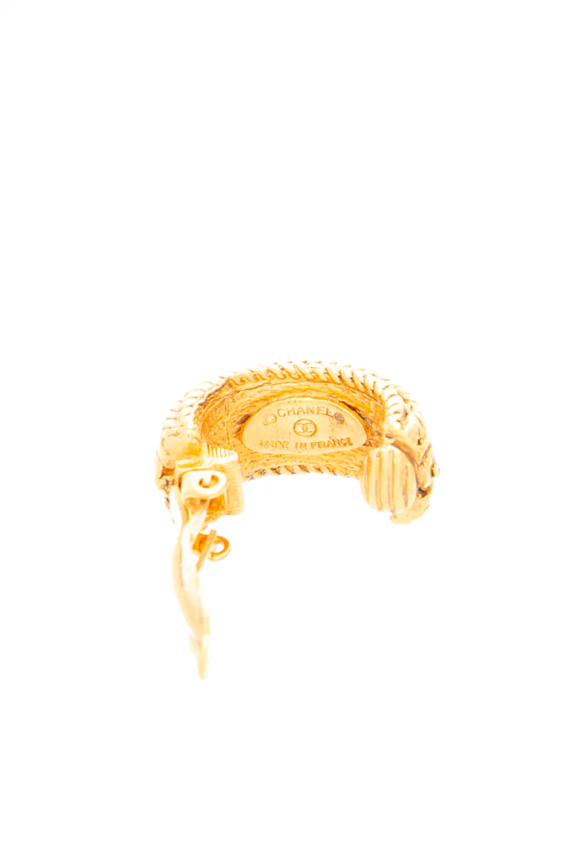 Round Hoop Clip On Earrings - Image 3