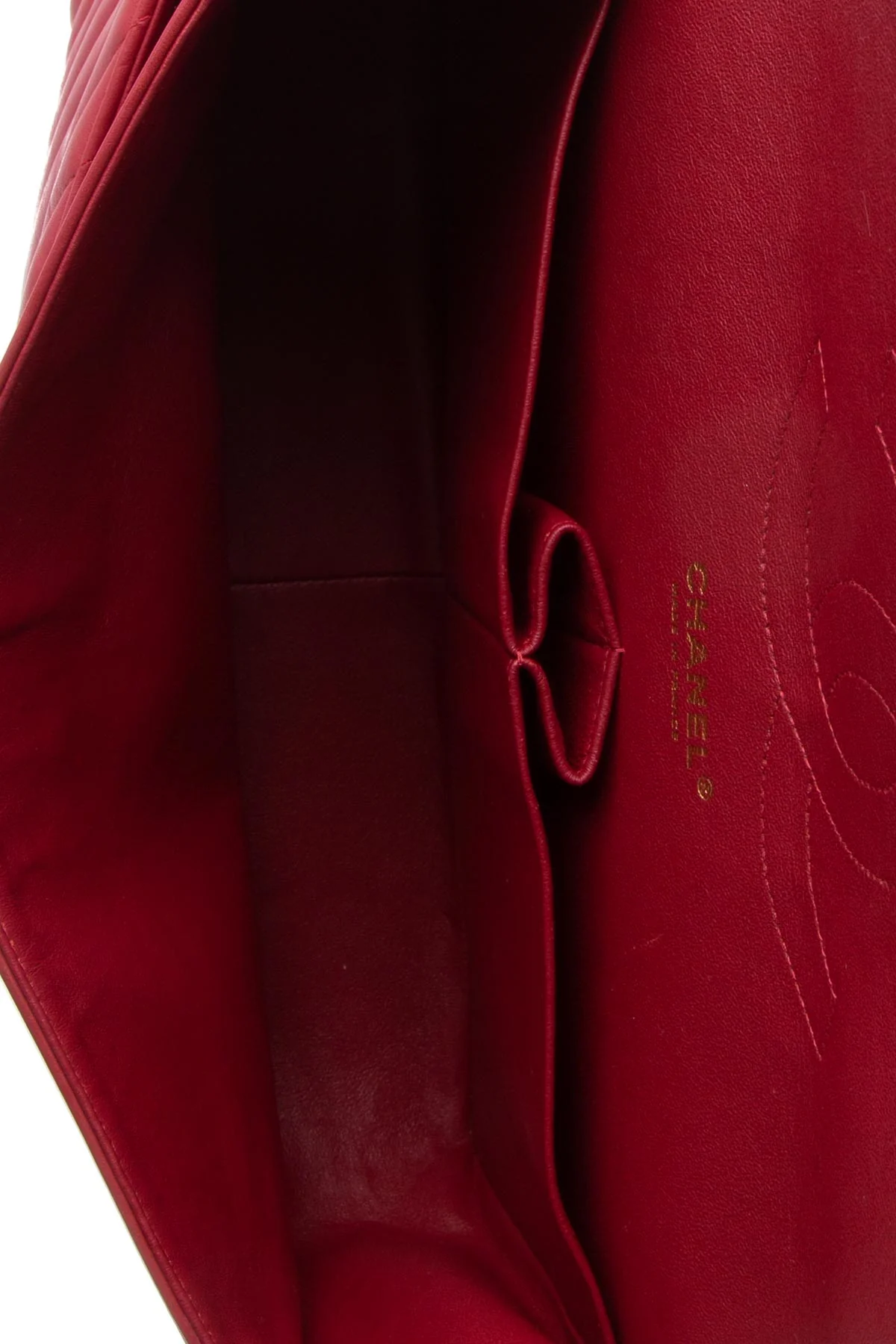 Chevron Jumbo Double Flap Bag - Image 13