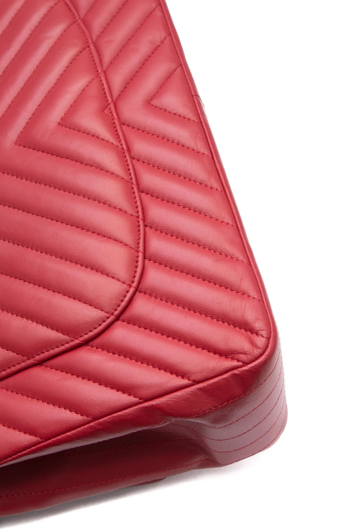 Chevron Jumbo Double Flap Bag - Image 9